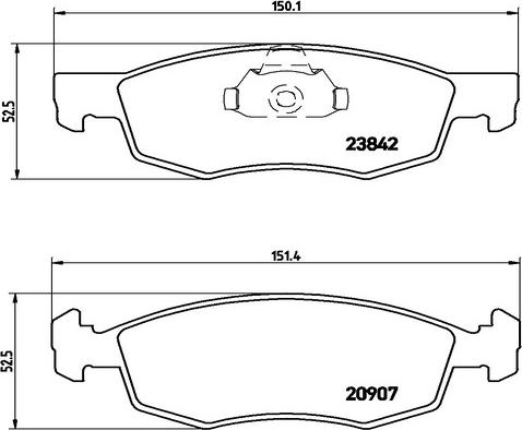 Kaishin FK20053 - Kit de plaquettes de frein, frein à disque cwaw.fr