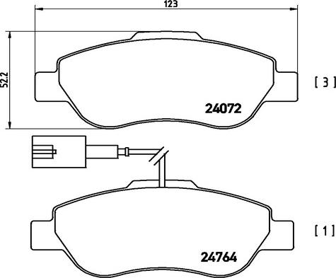 Kaishin FK20005 - Kit de plaquettes de frein, frein à disque cwaw.fr