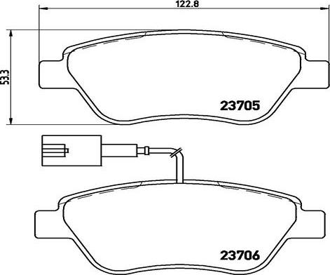 Kaishin FK20000 - Kit de plaquettes de frein, frein à disque cwaw.fr