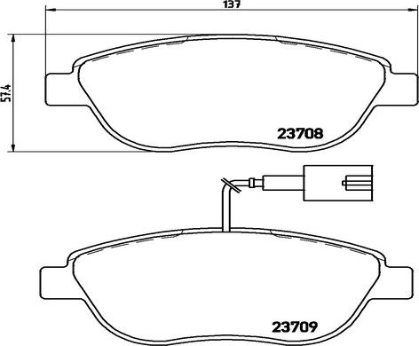 Kaishin FK20001 - Kit de plaquettes de frein, frein à disque cwaw.fr