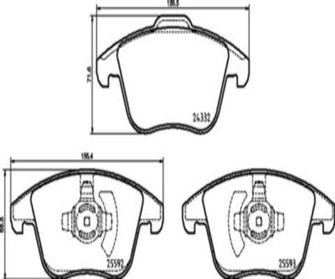 Kaishin FK20007� - Kit de plaquettes de frein, frein à disque cwaw.fr