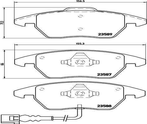 Kaishin FK20015 - Kit de plaquettes de frein, frein à disque cwaw.fr