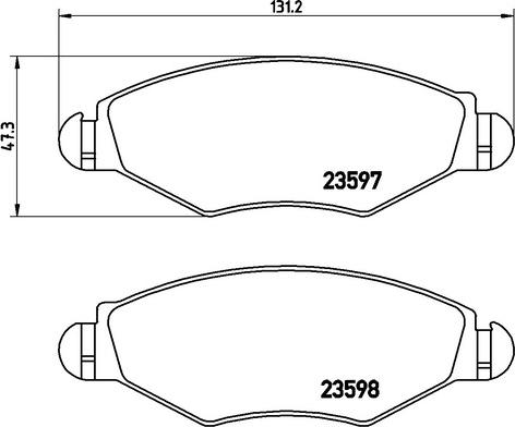 Kaishin FK20025 - Kit de plaquettes de frein, frein à disque cwaw.fr