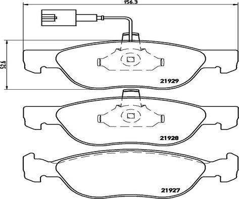 Kaishin FK20028 - Kit de plaquettes de frein, frein à disque cwaw.fr