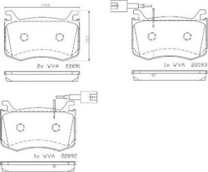 Kaishin FK20191 - Kit de plaquettes de frein, frein à disque cwaw.fr