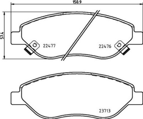 Protechnic PRP1931 - Kit de plaquettes de frein, frein à disque cwaw.fr