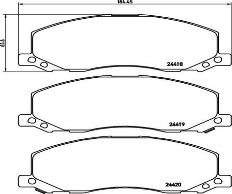 Kaishin FK20147 - Kit de plaquettes de frein, frein à disque cwaw.fr