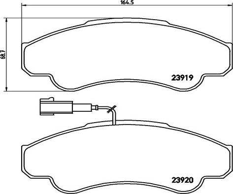 Kaishin FK20251 - Kit de plaquettes de frein, frein à disque cwaw.fr