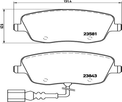 Kaishin FK20169 - Kit de plaquettes de frein, frein à disque cwaw.fr