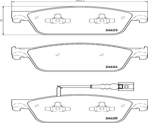 Kaishin FK20168 - Kit de plaquettes de frein, frein à disque cwaw.fr