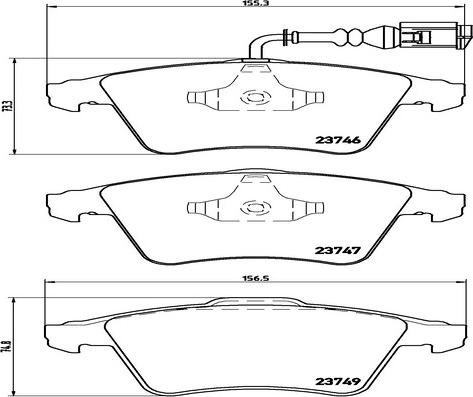 Kaishin FK20115 - Kit de plaquettes de frein, frein à disque cwaw.fr