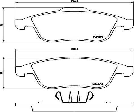 Kaishin FK20182 - Kit de plaquettes de frein, frein à disque cwaw.fr