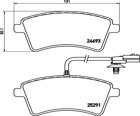 Kaishin FK20127 - Kit de plaquettes de frein, frein à disque cwaw.fr