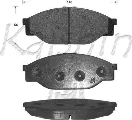 Kaishin FK2086 - Kit de plaquettes de frein, frein à disque cwaw.fr