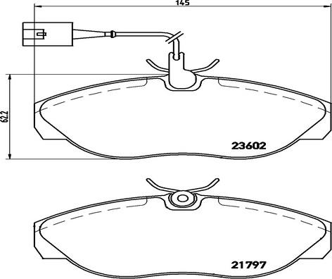 Kaishin FK20306 - Kit de plaquettes de frein, frein à disque cwaw.fr