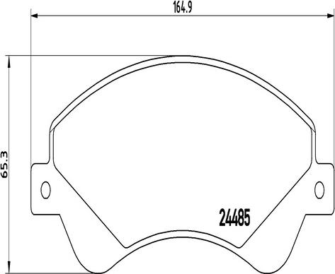 Kaishin FK20300 - Kit de plaquettes de frein, frein à disque cwaw.fr