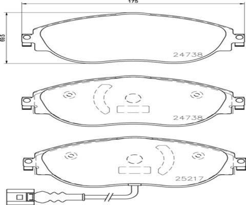 Kaishin FK20303 - Kit de plaquettes de frein, frein à disque cwaw.fr