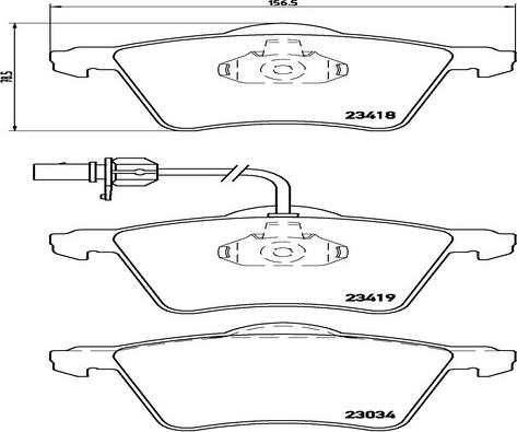 Kaishin FK20315 - Kit de plaquettes de frein, frein à disque cwaw.fr