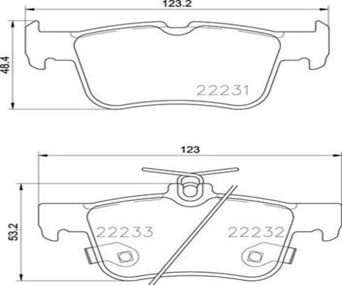 Kaishin FK20313 - Kit de plaquettes de frein, frein à disque cwaw.fr