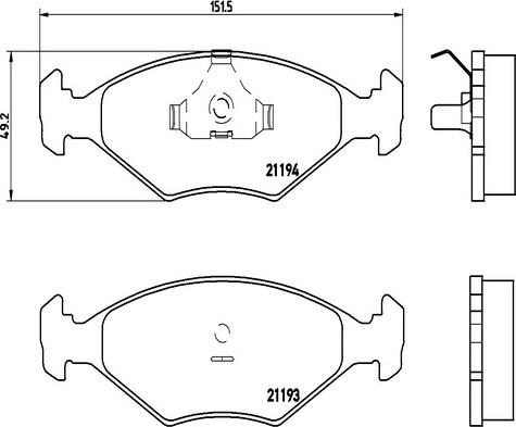 Kaishin FK20321 - Kit de plaquettes de frein, frein à disque cwaw.fr