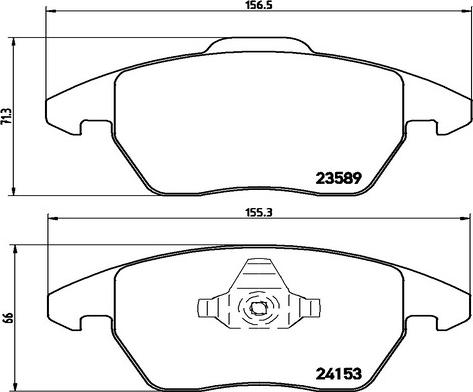 Valeo 604111 - Kit de plaquettes de frein, frein à disque cwaw.fr