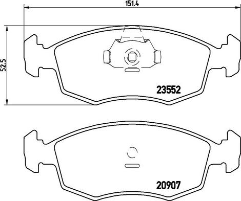 Kaishin FK20268 - Kit de plaquettes de frein, frein à disque cwaw.fr