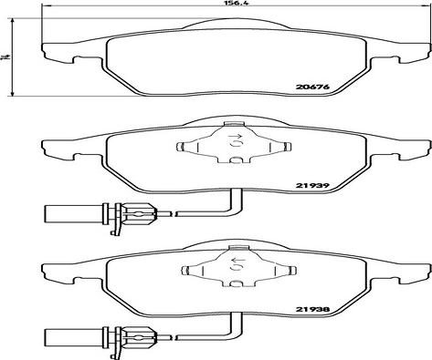 Kaishin FK20281 - Kit de plaquettes de frein, frein à disque cwaw.fr