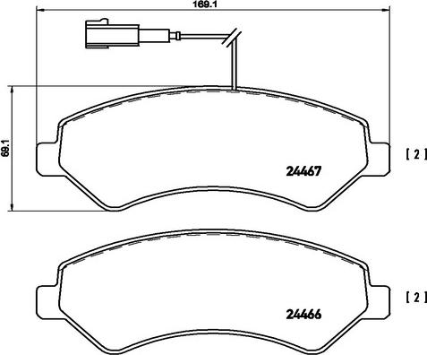 Kaishin FK20237 - Kit de plaquettes de frein, frein à disque cwaw.fr