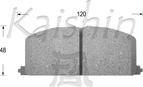 Kaishin FK2023 - Kit de plaquettes de frein, frein à disque cwaw.fr