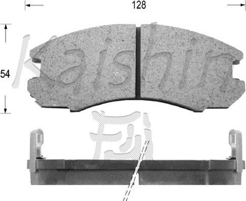 Kaishin FK2072 - Kit de plaquettes de frein, frein à disque cwaw.fr