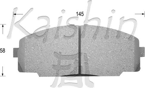 Kaishin FK2104 - Kit de plaquettes de frein, frein à disque cwaw.fr