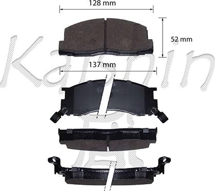 Kaishin FK2106 - Kit de plaquettes de frein, frein à disque cwaw.fr