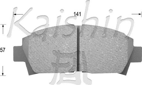 Kaishin FK2108 - Kit de plaquettes de frein, frein à disque cwaw.fr