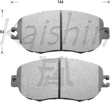 Kaishin FK2129 - Kit de plaquettes de frein, frein à disque cwaw.fr