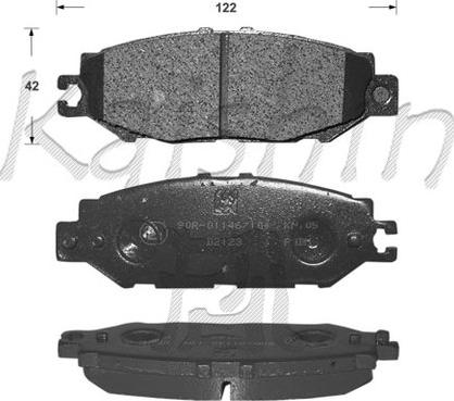 Kaishin FK2123 - Kit de plaquettes de frein, frein à disque cwaw.fr