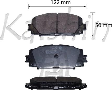 Kaishin FK2315 - Kit de plaquettes de frein, frein à disque cwaw.fr