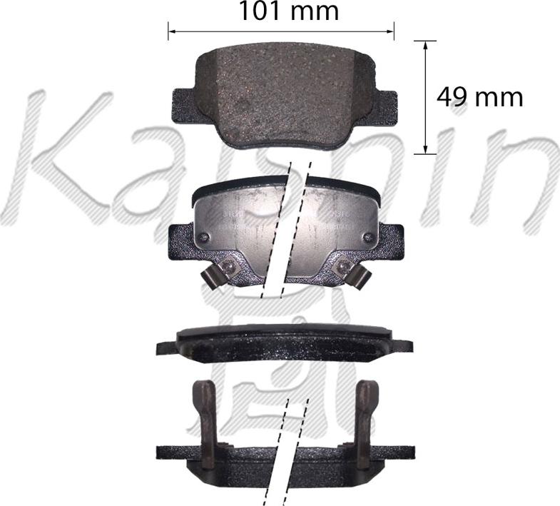 Kaishin FK2320 - Kit de plaquettes de frein, frein à disque cwaw.fr