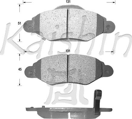 Kaishin FK2246 - Kit de plaquettes de frein, frein à disque cwaw.fr