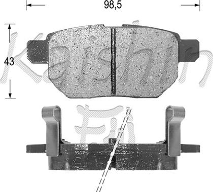 Kaishin FK2254 - Kit de plaquettes de frein, frein à disque cwaw.fr