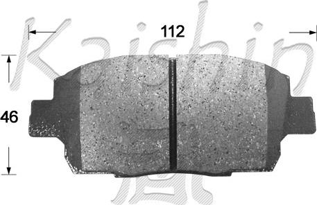 Kaishin FK2257 - Kit de plaquettes de frein, frein à disque cwaw.fr