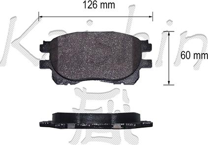 Kaishin FK2263 - Kit de plaquettes de frein, frein à disque cwaw.fr