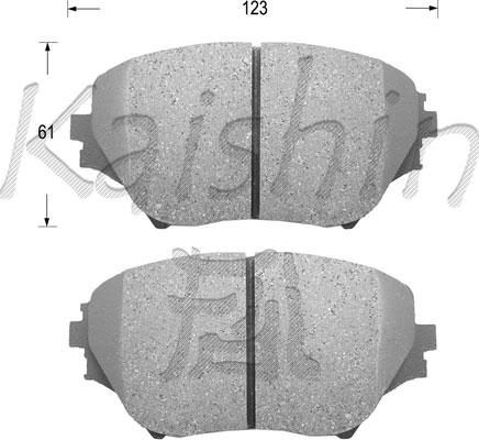 Kaishin FK2202 - Kit de plaquettes de frein, frein à disque cwaw.fr