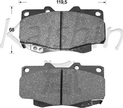 Kaishin FK2215 - Kit de plaquettes de frein, frein à disque cwaw.fr