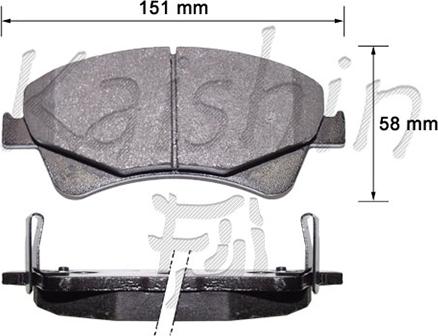 Kaishin FK2289 - Kit de plaquettes de frein, frein à disque cwaw.fr