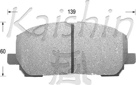 Kaishin FK2231 - Kit de plaquettes de frein, frein à disque cwaw.fr