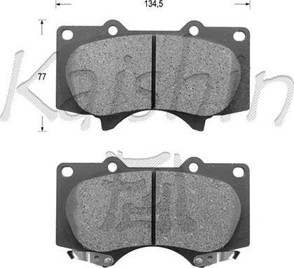 Kaishin FK2228 - Kit de plaquettes de frein, frein à disque cwaw.fr