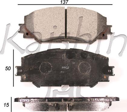 Kaishin FK2274 - Kit de plaquettes de frein, frein à disque cwaw.fr