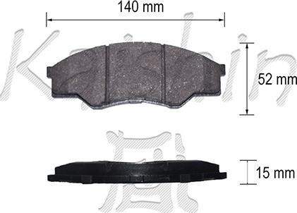 Kaishin FK2275 - Kit de plaquettes de frein, frein à disque cwaw.fr