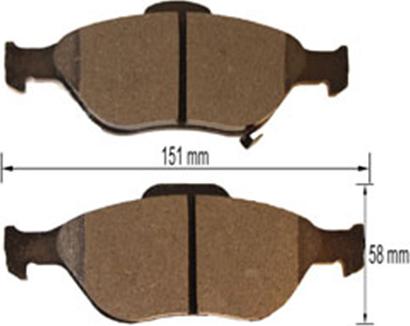 Kaishin FK2271 - Kit de plaquettes de frein, frein à disque cwaw.fr