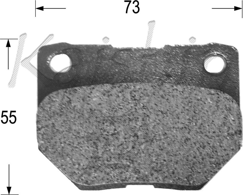 Kaishin FK7053 - Kit de plaquettes de frein, frein à disque cwaw.fr